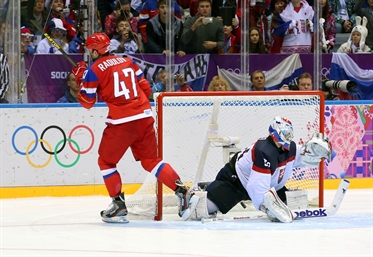 Russia wins in shootout